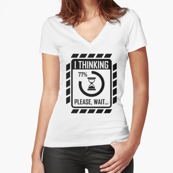 I'm Thinking - Gamer II Fitted V-Neck T-Shirt