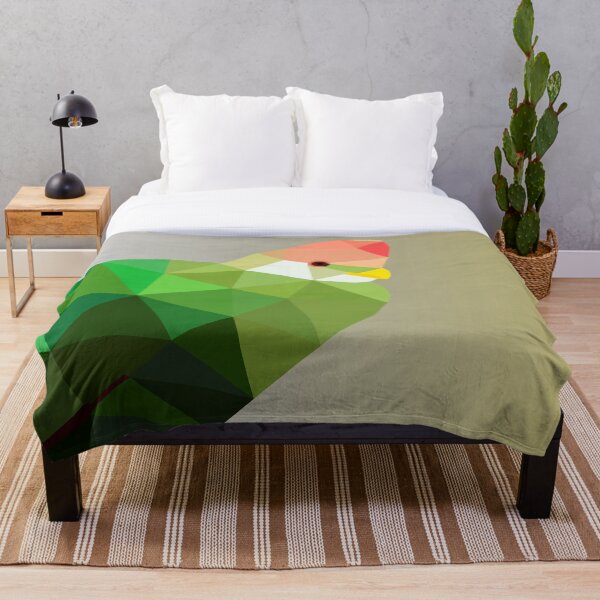 Item preview, RED CRESTED TURACO LOW POLY ART designed and sold by Rizwana Khan.