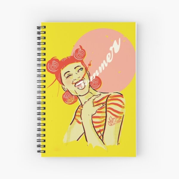 Summer girl Spiral Notebook