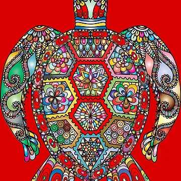 Artwork thumbnail, Sea Turtle Mandala by LemonTreeDesign