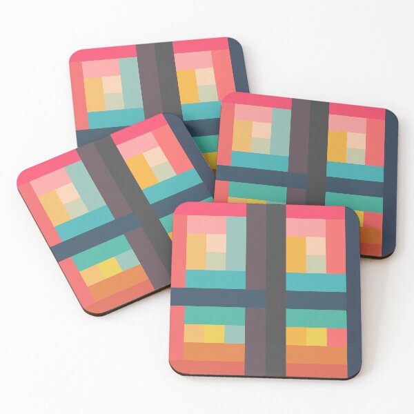 Item preview, Typhon - Abstract Colorful Retro Style Pixel and Stripe Pattern designed and sold by Retro-Rocket.