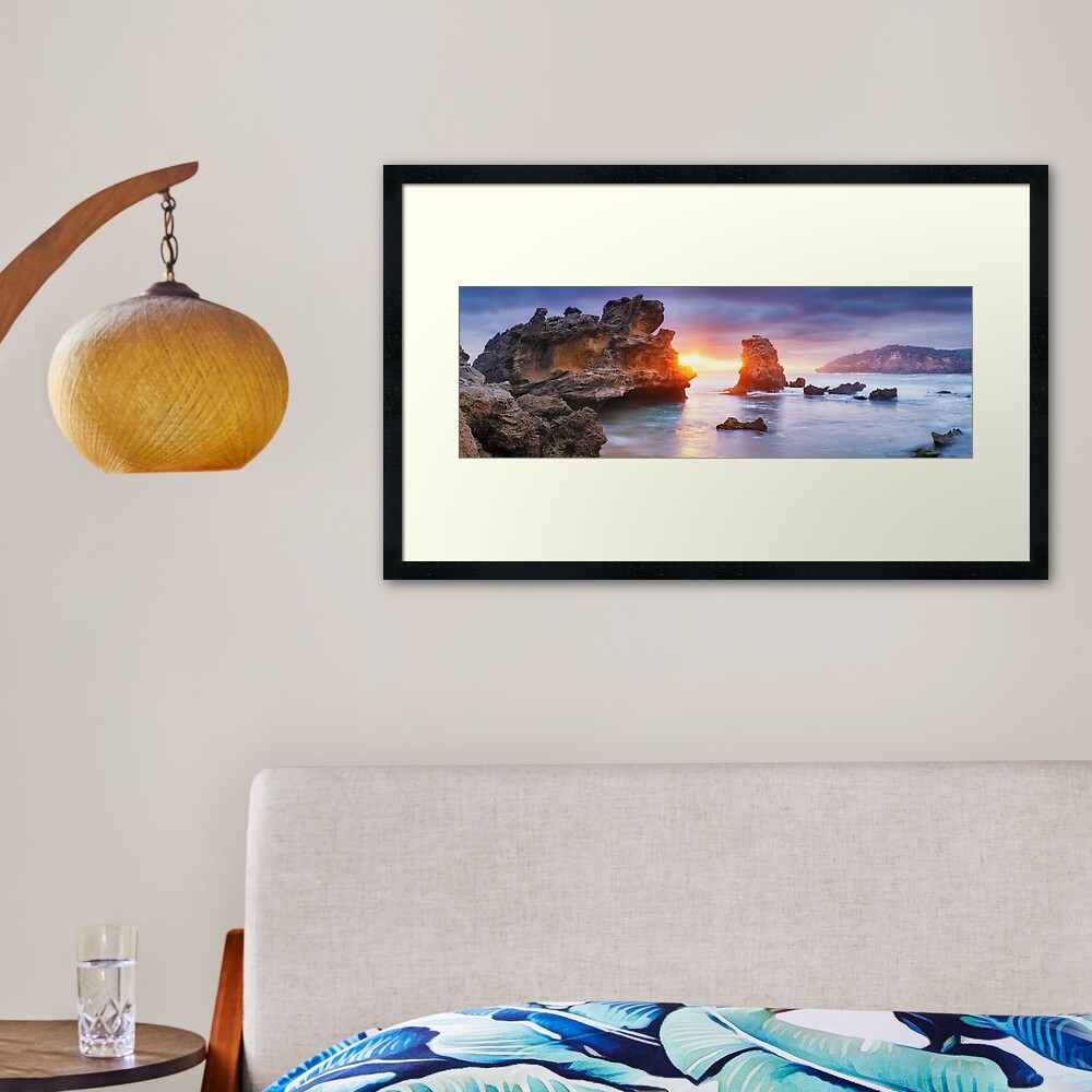 Bridgewater Bay, Mornington Peninsula, Victoria, Australia Framed Art Print
