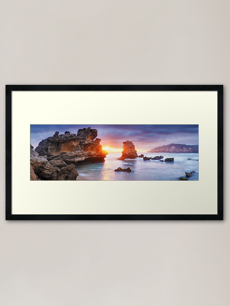Alternate view of Bridgewater Bay, Mornington Peninsula, Victoria, Australia Framed Art Print