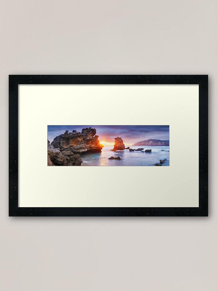 Alternate view of Bridgewater Bay, Mornington Peninsula, Victoria, Australia Framed Art Print