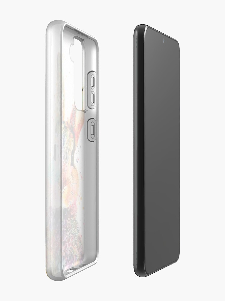 Alternate view of Rabbit Watercolor Art Work Samsung Galaxy Phone Case