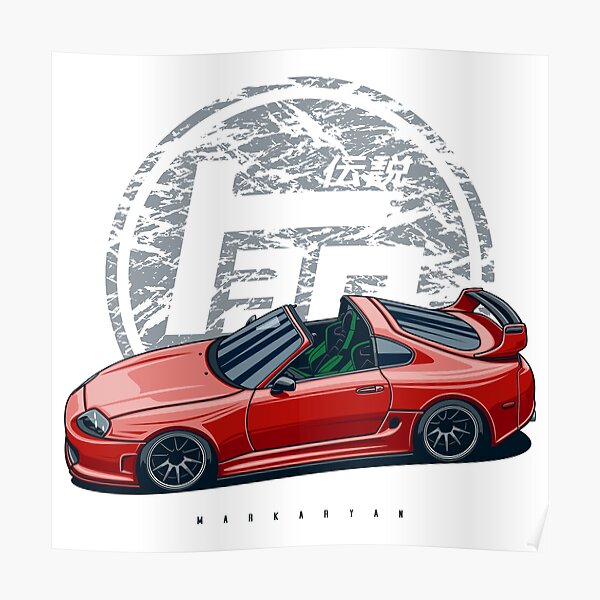 Toyota Supra Mk4 Posters | Redbubble