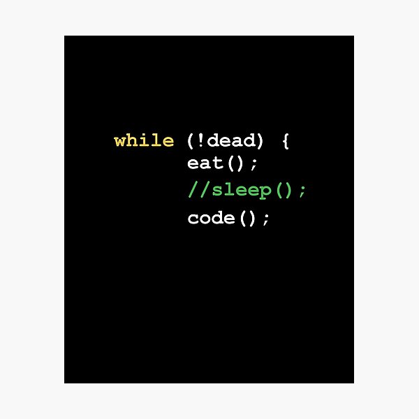 Artikel-Vorschau von Während Dead Eat Sleep Code Programmierer Programmierung Coder PC Computer, designt und verkauft von rused.