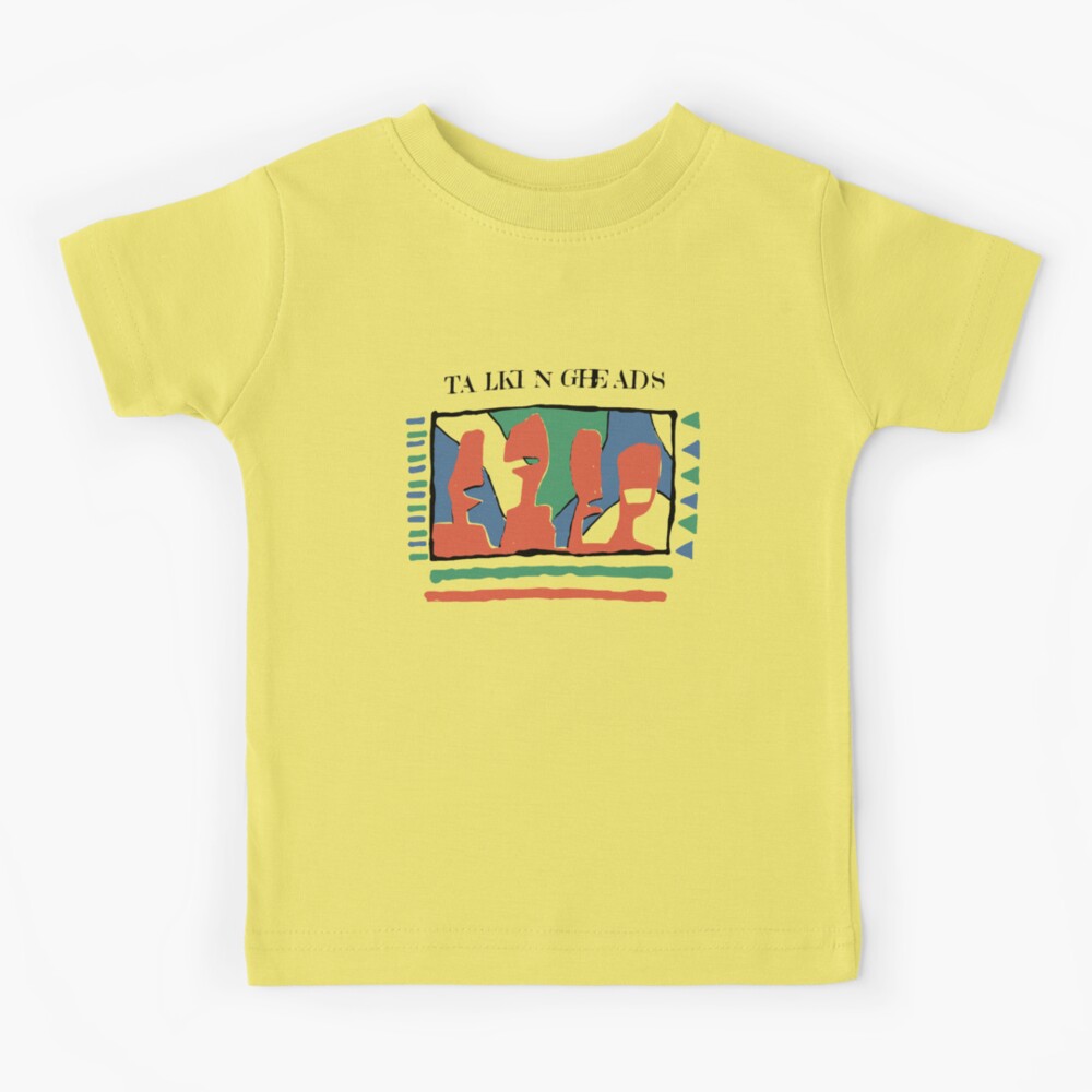 Talking Heads Graphic Design ArtWork Yellow Tee T-Shirt Kids T-Shirt