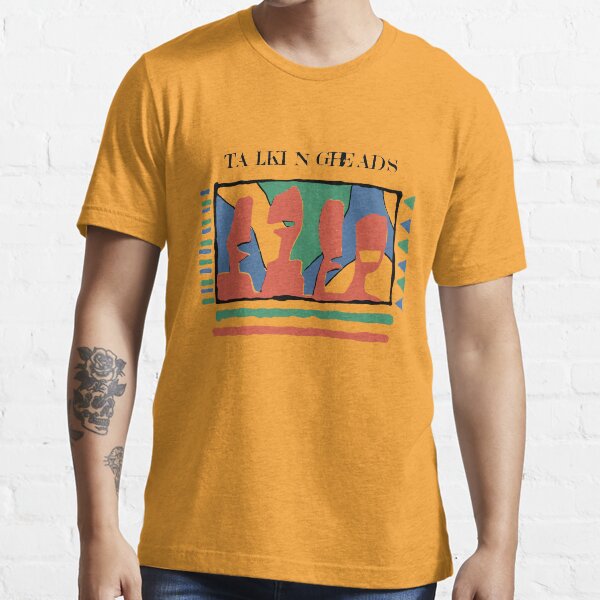 Talking Heads Funny Art Work Graphic Design Yellow Tshirt Essential T-Shirt