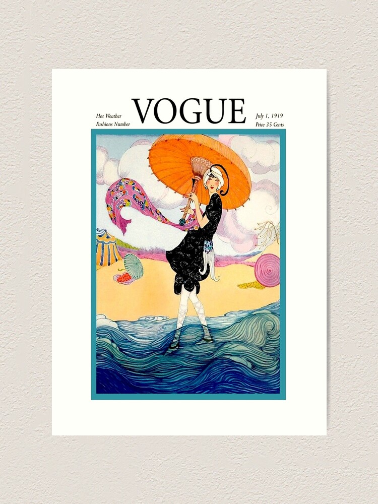 Alternate view of VOGUE : Vintage 1919 Magazine Advertising Print Art Print