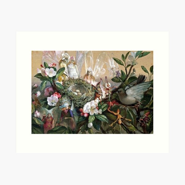 Item preview,  Fairies Round A Bird's Nest - John Anster Fitzgerald designed and sold by forgottenbeauty.