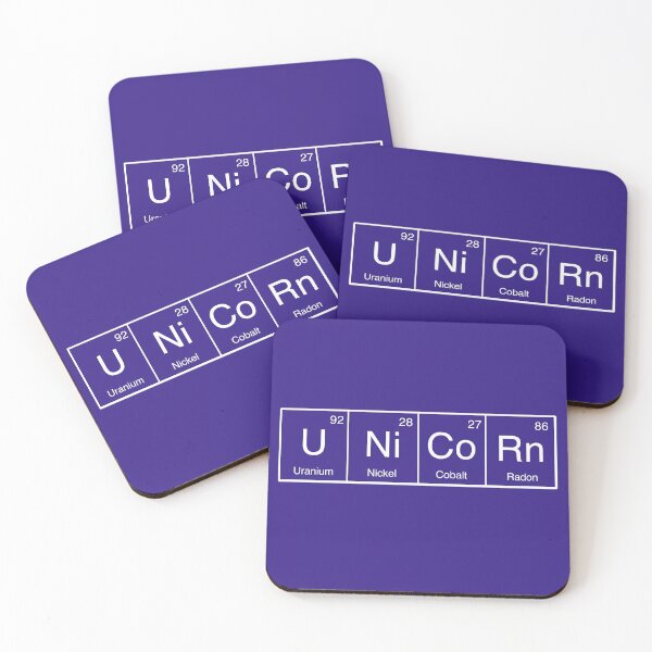 Item preview, Unicorn, Periodic Table of Elements Chemist Gifts  designed and sold by sparkpress.