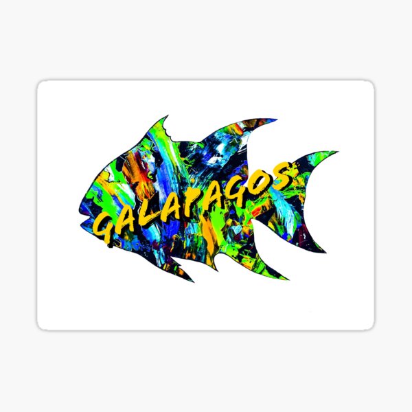 Galapagos fish Sticker