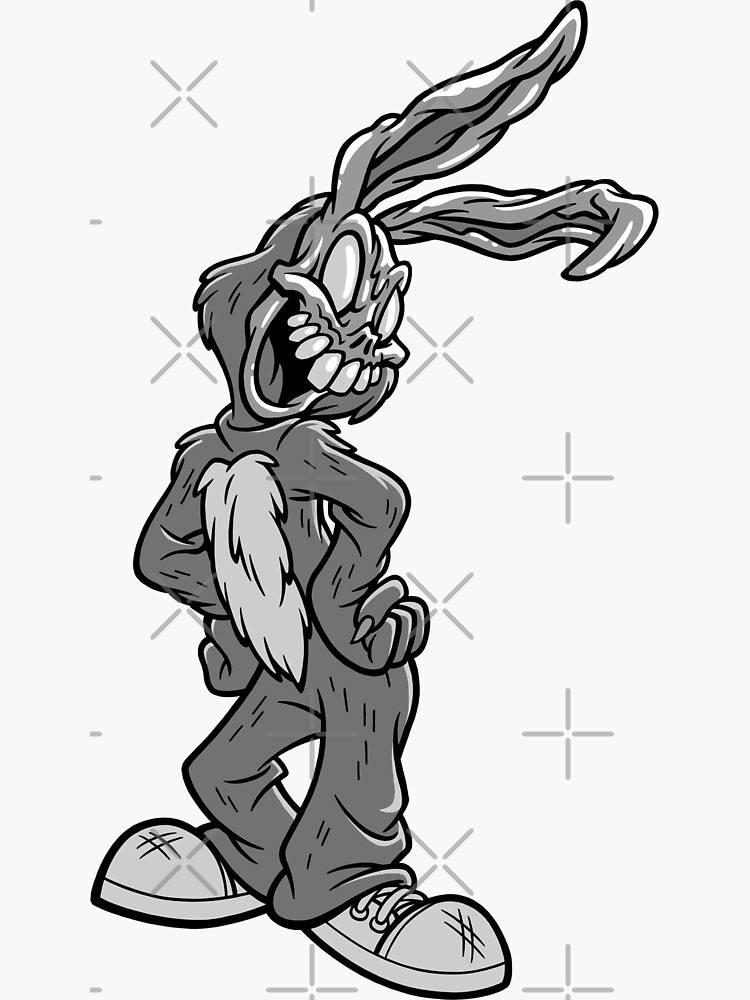 "FRANK THE BUNNY!" Sticker for Sale by MINIONFACTORY Redbubble