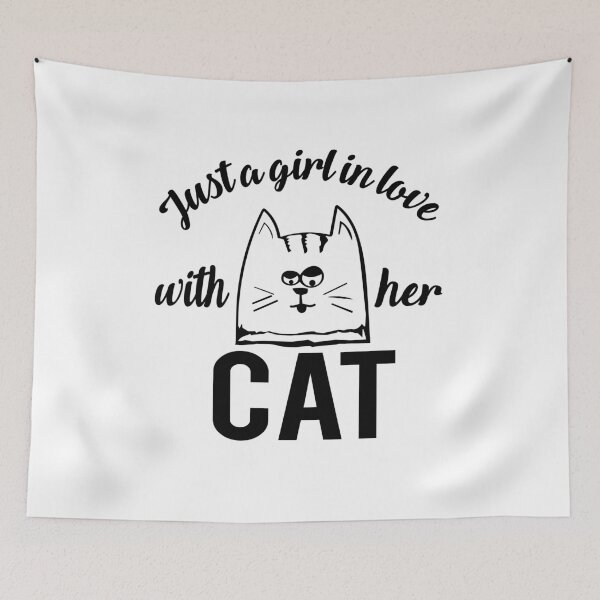 Item preview, Girl Cats Love Funny Gift designed and sold by tarek25.
