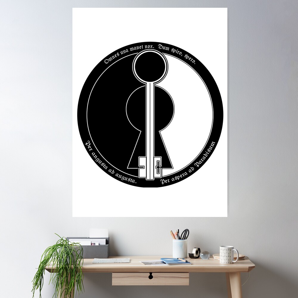 Omnes una manet nox. Dum spiro, spero. Per angusta ad augusta. Per aspera  ad paradisum. Poster for Sale by Sofia Calì | Redbubble