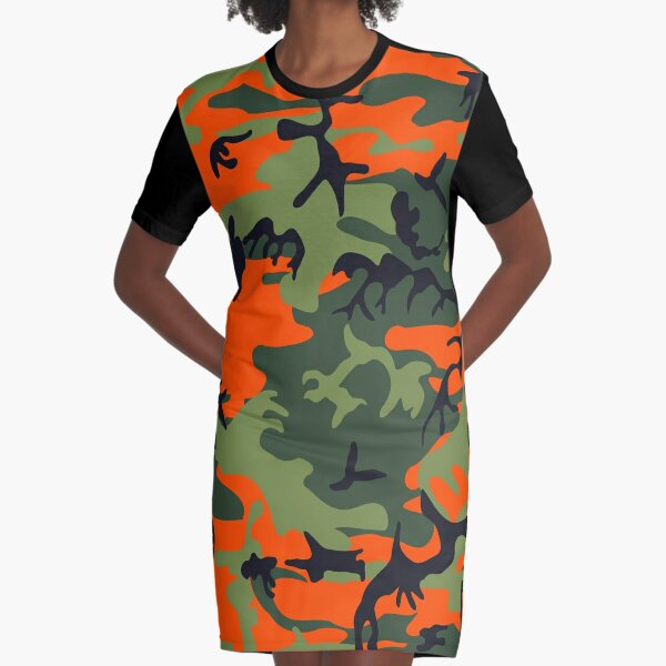 Orange Camo Dresses