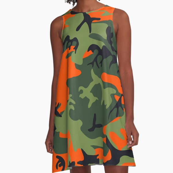 Orange Camo Dresses