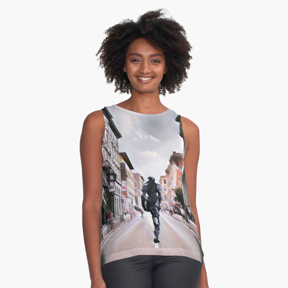 Silver Chariot Requiem A Line Dress By Duwangclothing Redbubble - silver chariot requiem roblox shirt