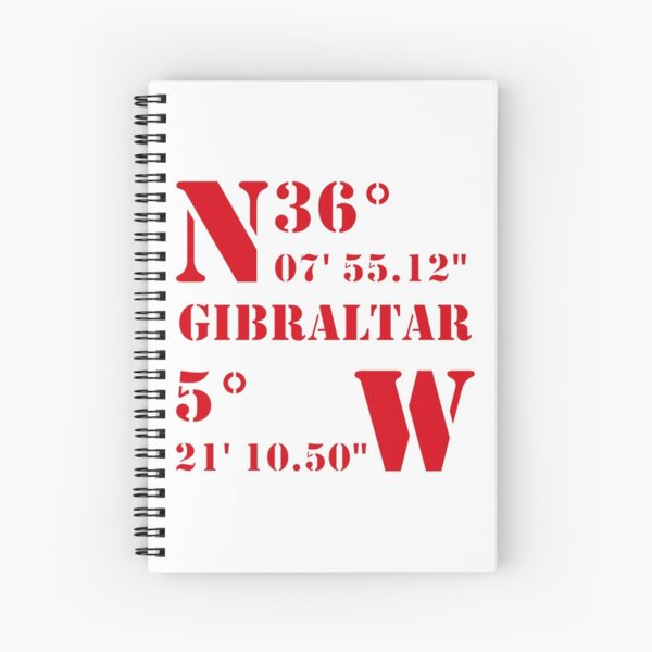 Aperçu de l'œuvre Latitude et longitude de Gibraltar créée et vendue par CoolYule.