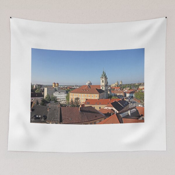 Item preview, buildings and churches cityscape Eger Hungary designed and sold by goceris.