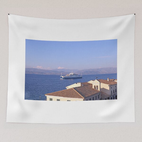 Item preview, ferry boat sailing near Corfu town  designed and sold by goceris.