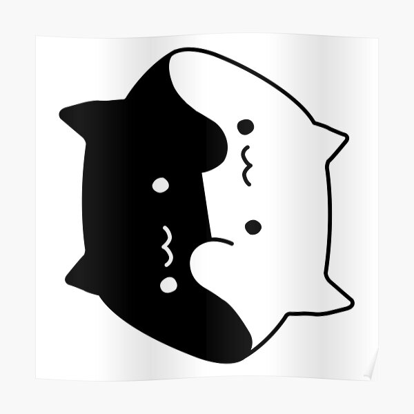 Bongo Cat Yin Yang Poster