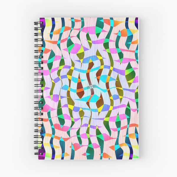 Item preview, Wavy Curved Translucent Organic Geometric Shapes Pastel Rainbow Colors Modern Boho Mosaic designed and sold by jocelynsart.
