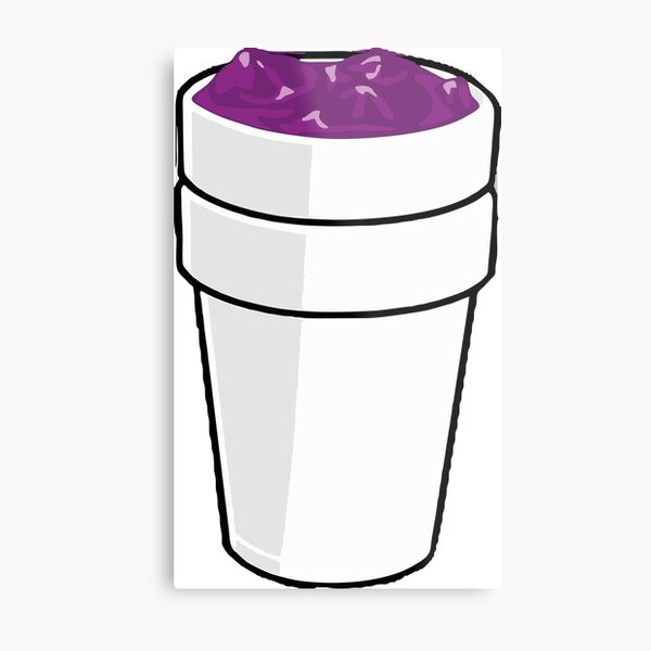 Purple Lean Cup | Metal Print