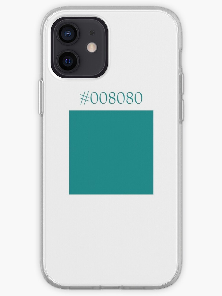 Teal Color Hex Code Quadrat Iphone Case Cover By Dator Redbubble