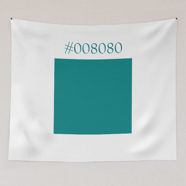 Item preview, Teal Color Hex Code #008080 Quadrat designed and sold by Dator.
