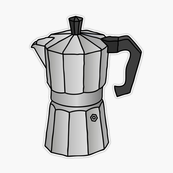 Cuban Coffee Maker Sticker for Sale by Nicmart