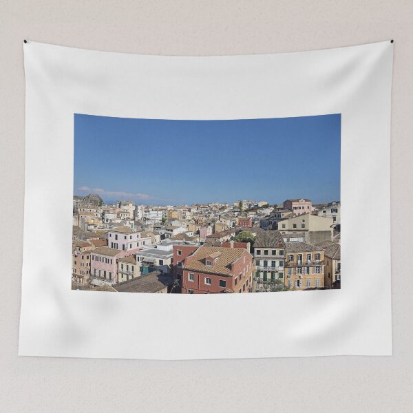 Item preview, old houses and buildings Corfu town designed and sold by goceris.