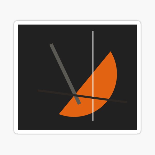 Geometric Abstract Art #8 Sticker