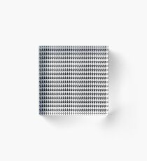 Houndstooth Pattern Dogstooth Pied De Poule Fashion Design Acrylic Block