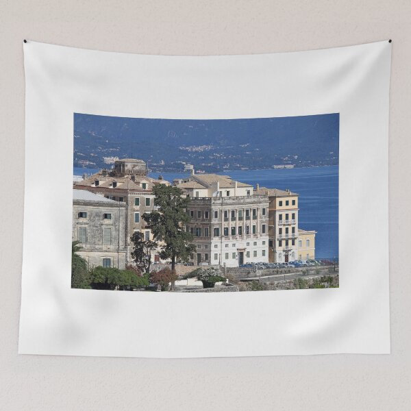 Item preview, Old buildings Corfu town summer season designed and sold by goceris.