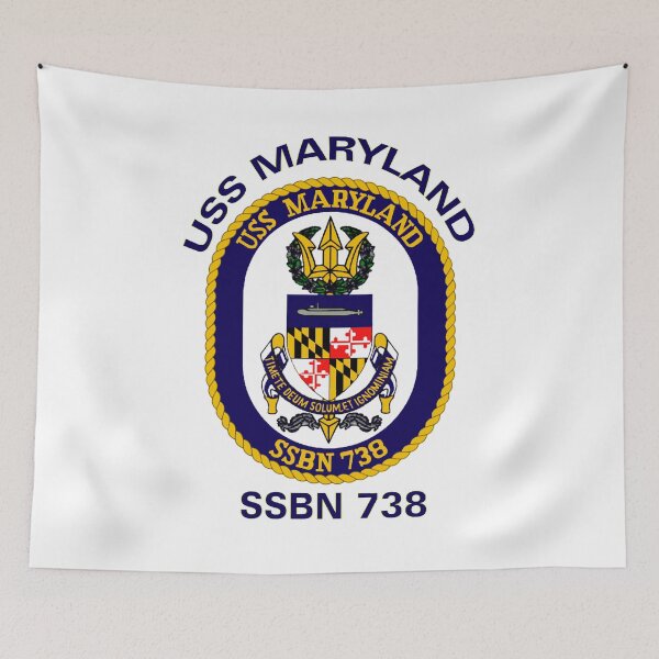 Item preview, USS Maryland (SSBN-738) Crest designed and sold by Nikki SpaceStuffPlus.