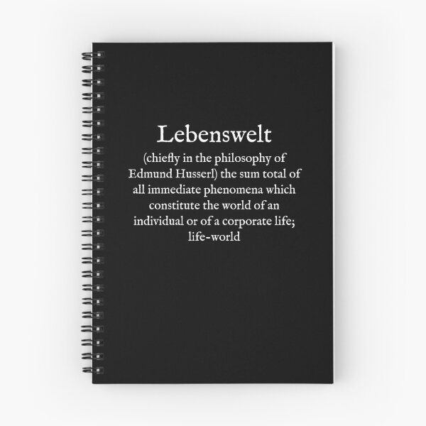 Item preview, L: Lebenswelt: English: WearYourDictionary: White Text designed and sold by WearYourWords.
