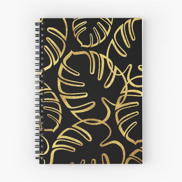 Item preview, Tropical Leaves - Gold On Black designed and sold by NineToFive.
