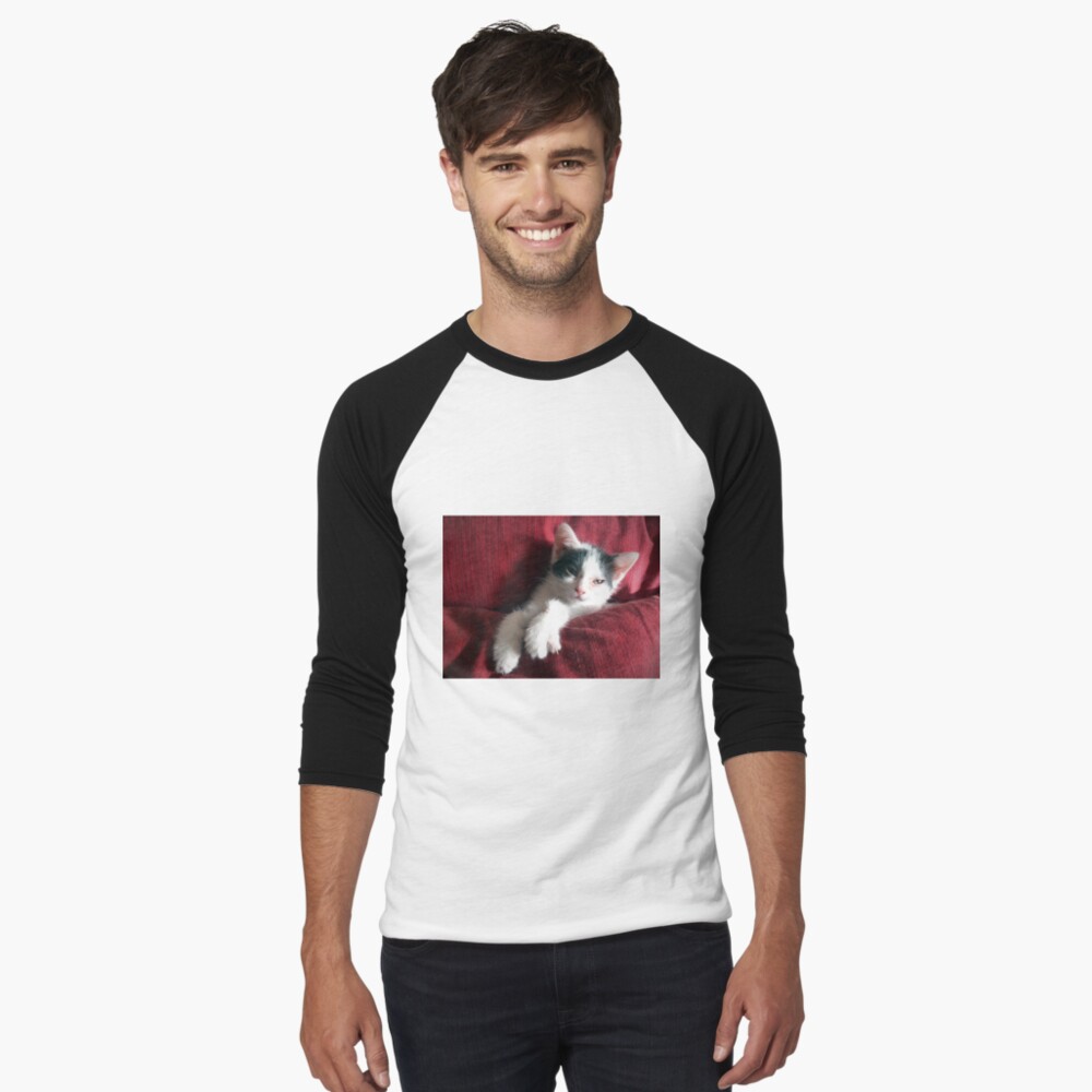Artikel-Vorschau von Baseballshirt mit 3/4-Arm, designt und verkauft von Gourmetkater.