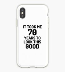 70th Birthday 70 Year Old Anniversary Bday Funny Gift Idea iPhone Case