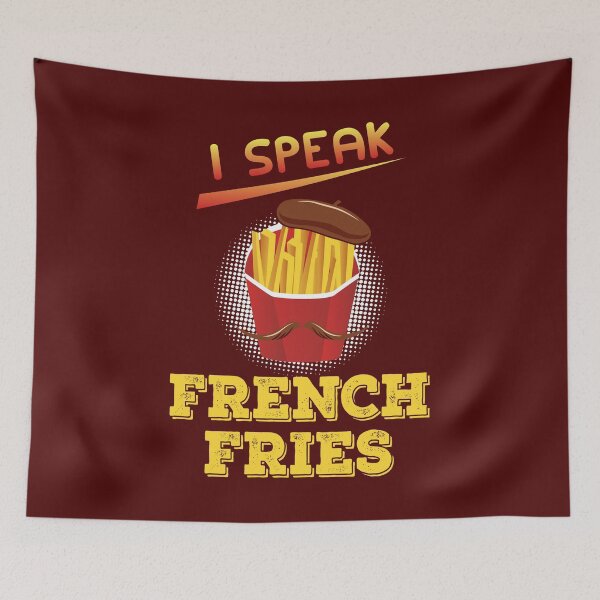 Aperçu de l'œuvre Frites Parler Français Coffret Barbe Chapeau créée et vendue par Sandra78.