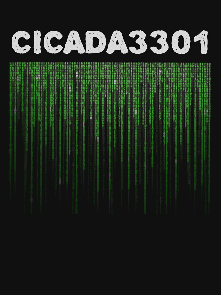 "Cicada 3301 Puzzle " T-shirt by Reda678 | Redbubble