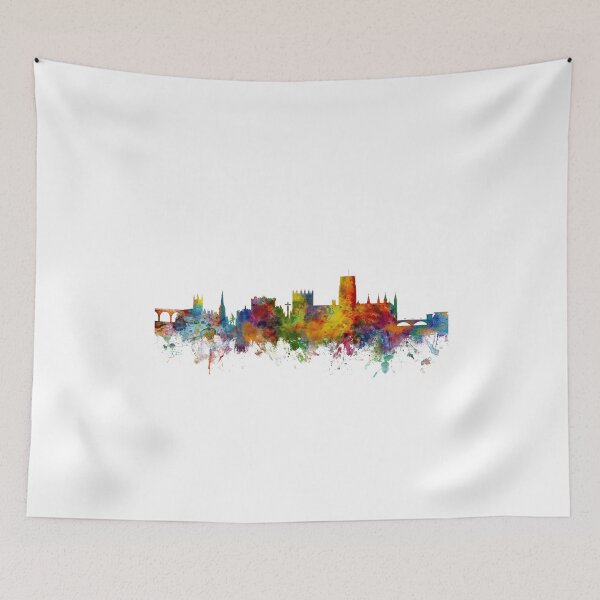 Item preview, Durham England Skyline Cityscape designed and sold by ArtPrints.