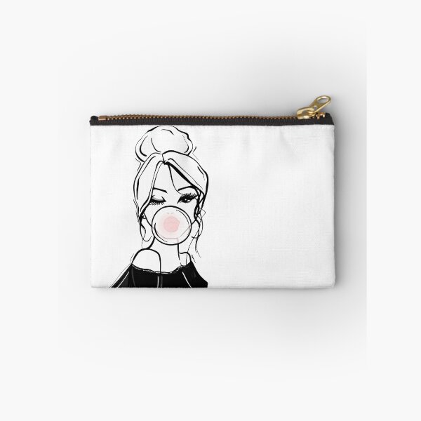 Item preview, Bubble Gum Wink Fashion Illustration designed and sold by Sabina Fenn.