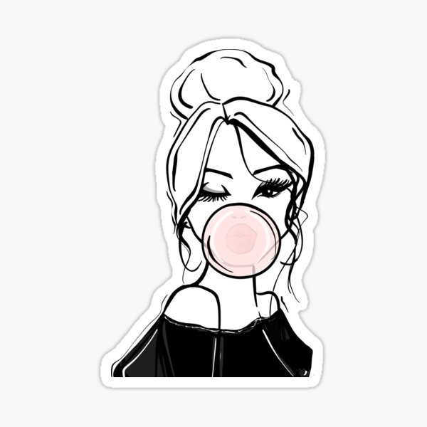 Bubble Gum Stickers Redbubble - bubblegum bun roblox