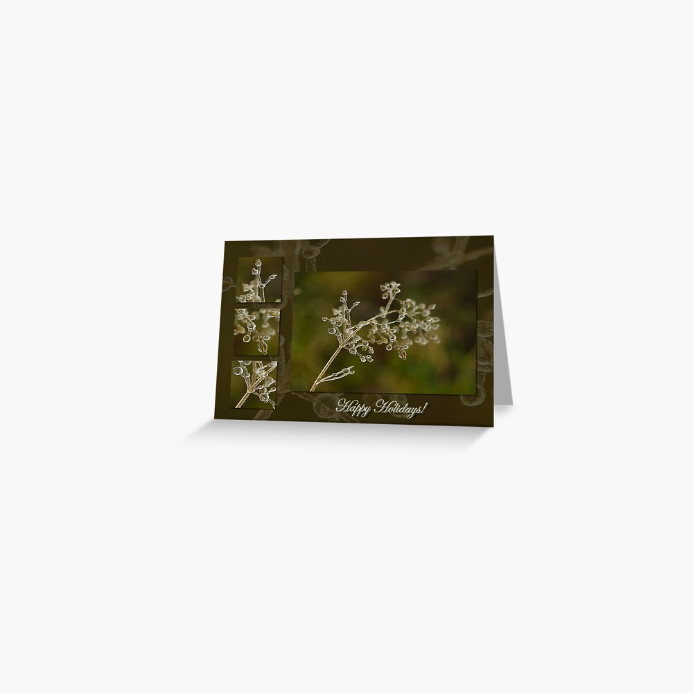Crystal Elegance - Happy Holidays! Greeting Card