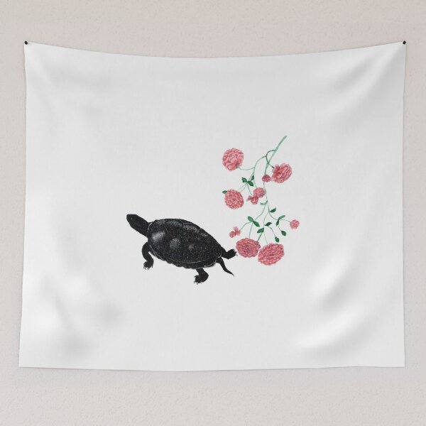 Item preview, Black Turtle and Roses designed and sold by mooonhannah.