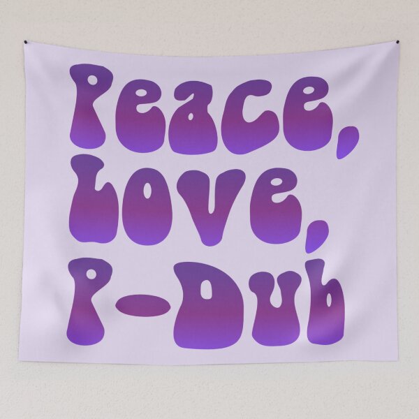 Item preview, Peace Love P-Dub designed and sold by Simply Bonita by Lorena Valentina.
