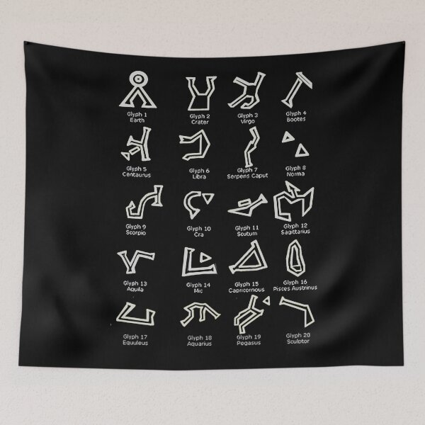 Item preview, Dialing Address Glyph Set 1 Dark Backgrounds designed and sold by Nikki SpaceStuffPlus.